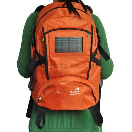 Solar Backpack with Solar Panel to Charge Mobiles