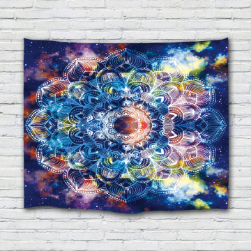 Bohemian Tapestry Wall Hanging Mandala Boho Hippie Indian Colorful Wall Tapestry Psychedelic for Livingroom Bedroom Dorm Home De