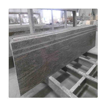 Paradise Wave Gold Granite Stair Steps with Anti-Slip Grooves