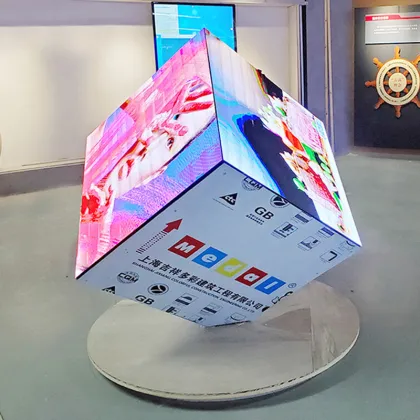 Five Sided Full Color LED Advertising Screen - Magic Cube Display