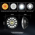 12V Motorcycle Headlight with RGB Angle Eye