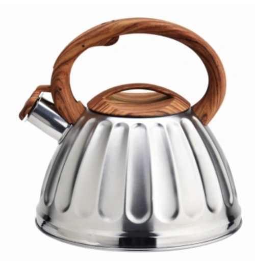 Natural texture, soft touch - imitation wood soft handle ringing bell teapot shocked the market!