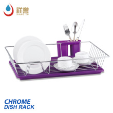 copper foldable dish rack for kitchen