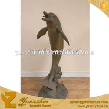 bronze outdoor dolphin fountain