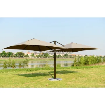 Double Sided Large Square Sun and Rain Umbrella - Outdoor Hotsale