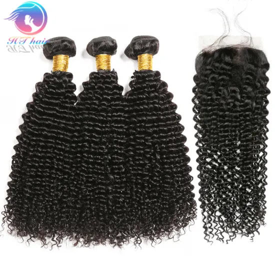 Brazilian Hair Wigs for Black Women: Lace Closure Hair Extension & Curly Bundles