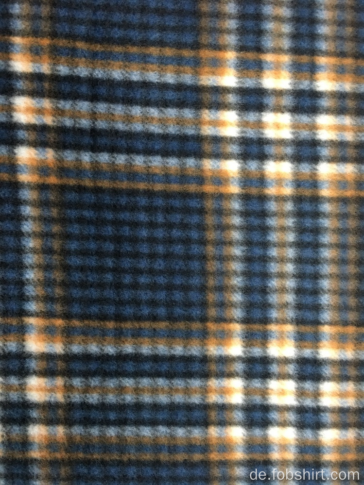 Polar Fleece Printing Plaid Stoff