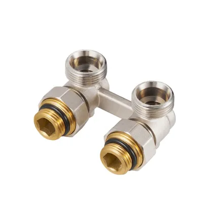 Brass Radiator H Valve for Radiant Floor Hydronic Heating - BJ36001-J