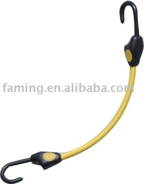 8mmx46cm yellow elastic cord with hook coated