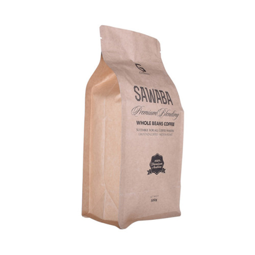 Eco kraft paper with zipper coffee bag