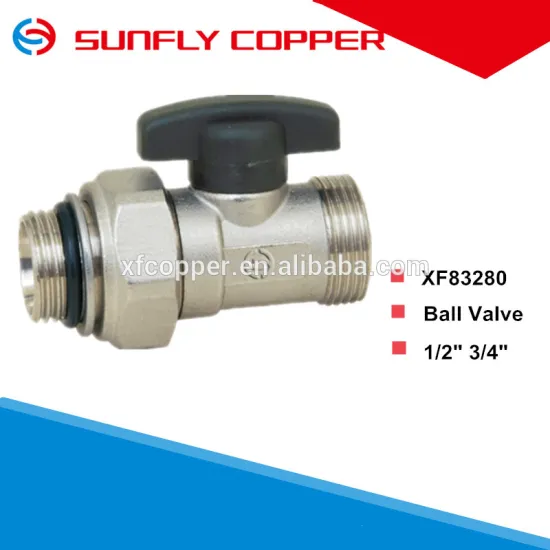 Miniature brass ball valves