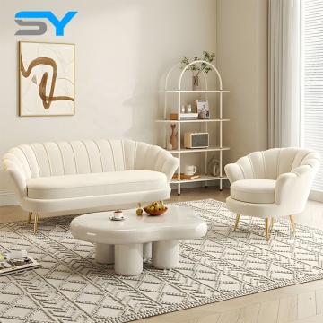 Modern Cloud Sofa Couches for Living Room Furniture in SIYANG Metal Legs - Suitable for Apartments and Villas