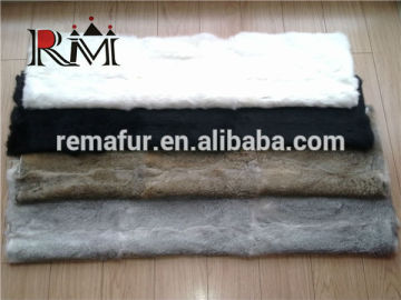 Factory wholesale real rabbit fur plates / carpet / blanket in 60x120CM