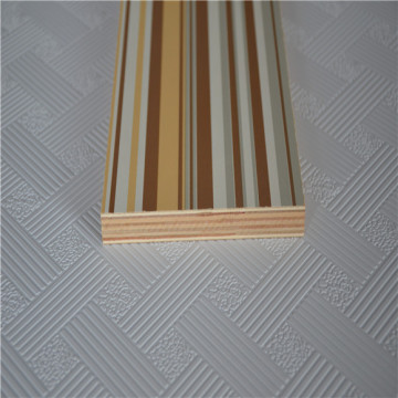 Wood grain melamine paper face blockboard core plywood