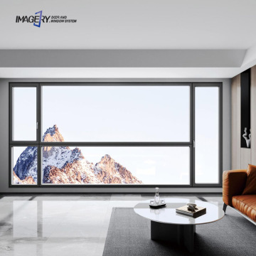 Aluminum Window Manufacturers with Tempered Glass and Thermal Break Profile
