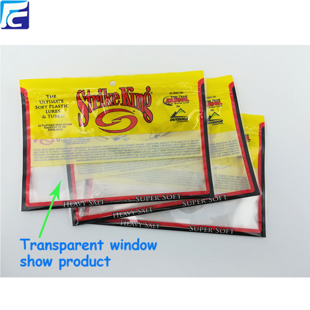 zip lock of Fishing Lure Zipper Packing Bags