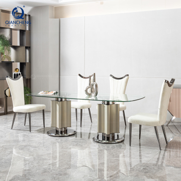 Elegante 2m Top de vaso completo Top de comedor y silla para villa turca y española
