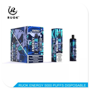 RUOK Energy 5000 Puffs Kit de vape descartável