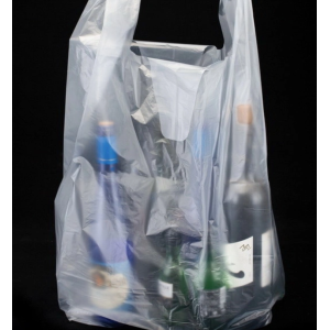 Customized plastic shopping bag vest bag