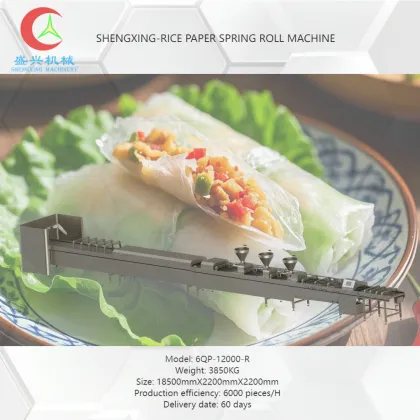 Full Automatic Rice Paper Spring Rolls Production Line - Vietnam Spring Rolls Machine