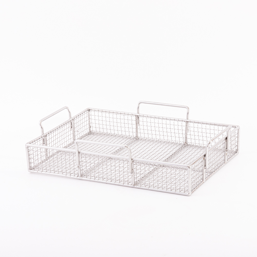 wire mesh basket with handle