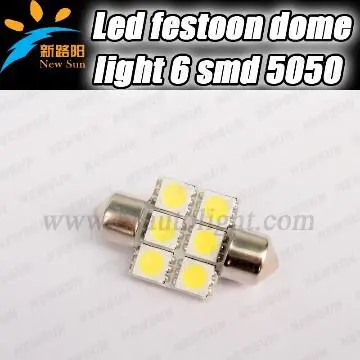 12V 31mm 6SMD 5050 LED Car interior Light LED Festoon Reading light