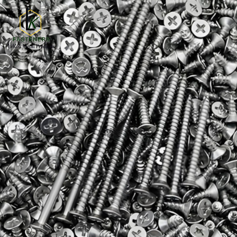 Phillips countersunk head self-tapping screws