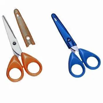 Children's Scissors with Plastic Handle and Cap
