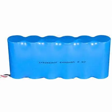 LiFePO4 Battery Pack with 9.6V Nominal Voltage, 6,400mAh Capacity, Assembled 3S2P, UL-certified