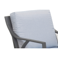 Light colored rotating shrapnel chair