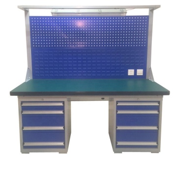 Anti-Static Workshop Bench with Light Stand for Packaging and Inspection