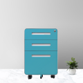 3 Drawer Metal Filing Cabinets on Wheels
