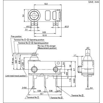 ALPS Waterproof type Detection switch