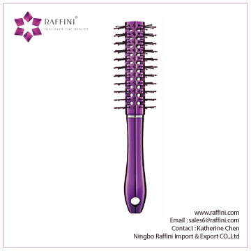 New Fashion High Quality Direct sale Plastic UV Coating Printing Round hair brushes