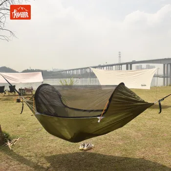 Ultralight Double Hammock with Mosquito Net for Hiking and Camping