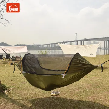 Ultralight Double Hammock with Mosquito Net for Hiking and Camping