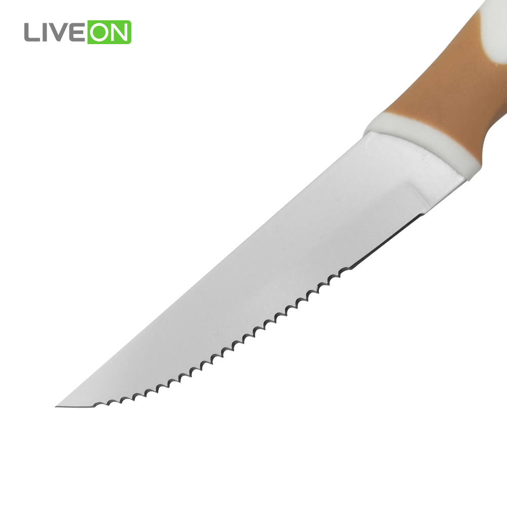 Coltello bistecca di plastica Hanlde antiaderente