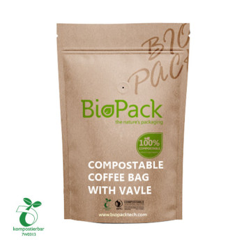 100% Compostable snack pouch with zipper