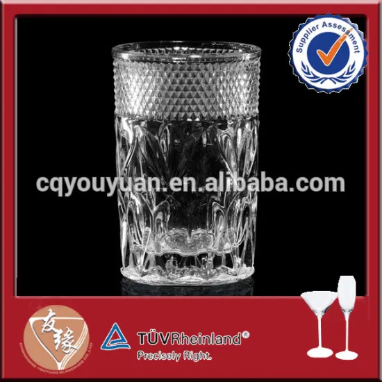 Machine made lead-free drinking water glass set in low price