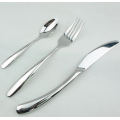 Steel knife and fork set for household use