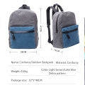 Backsack Back Pack Schoolbag Girl Street Daily Outdoor Corduroy Mini batoh pro ženy dívka