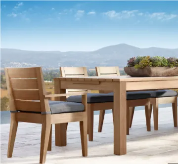 Teak Outdoor Dining Set: Modern Luxury Wooden Furniture