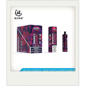 Atacado Ruok Energy 5000 Puffs Vape descartável