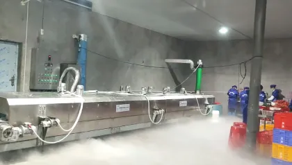 Tunnel Liquid Nitrogen Freezing System for Food -196°C