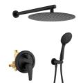 SHAMANDA Black Brass Shower Set For Bath