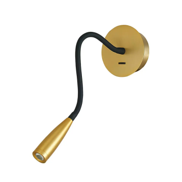 Ökojas entlarvt Bronze Schwanenhals -LED -Wandlampe