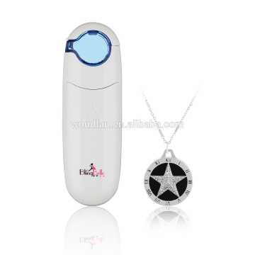 Bingbelle Rome Starlight Skin Moisture Test Smart Necklace Mini Facial Nano Sprayer USB Chargeable Portable Facial Face Steamer