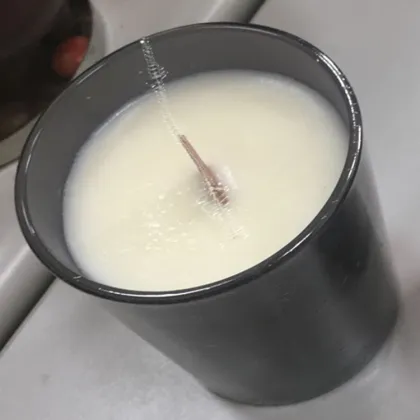 Scented Soy Wax Wood Wick Black Jar Candles