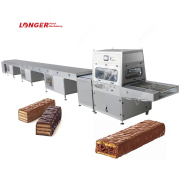 Automatic Snack Wafer Biscuit Chocolate Enrobing Machine with Cooling Tunnel