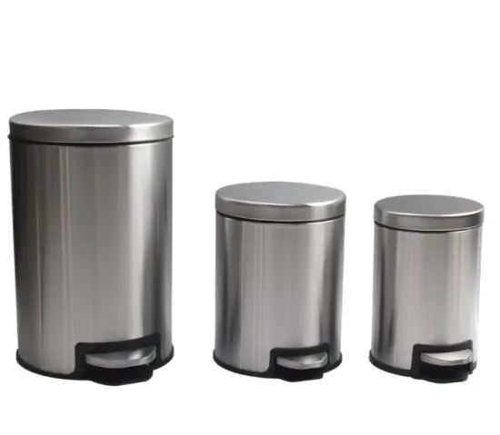 Stainless steel bin easy to clean